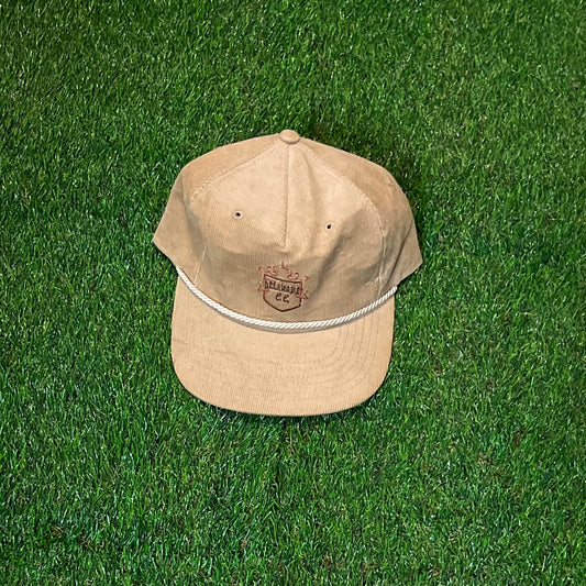 Delaware Country Club Muncie Indiana Texace Rope Strap Corduroy Adjustable Hat [good condition]